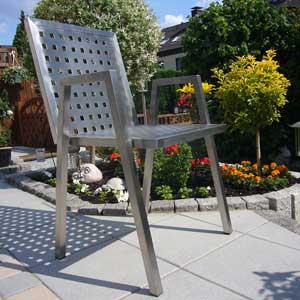 Edelstahl-Stühle von Witthaut